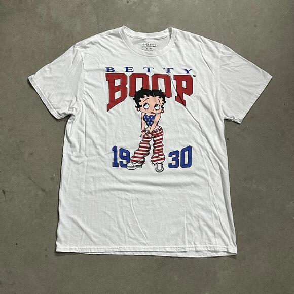 Betty Boop USA Fleischer Y2K Graphic Tee - Picture 1 of 4